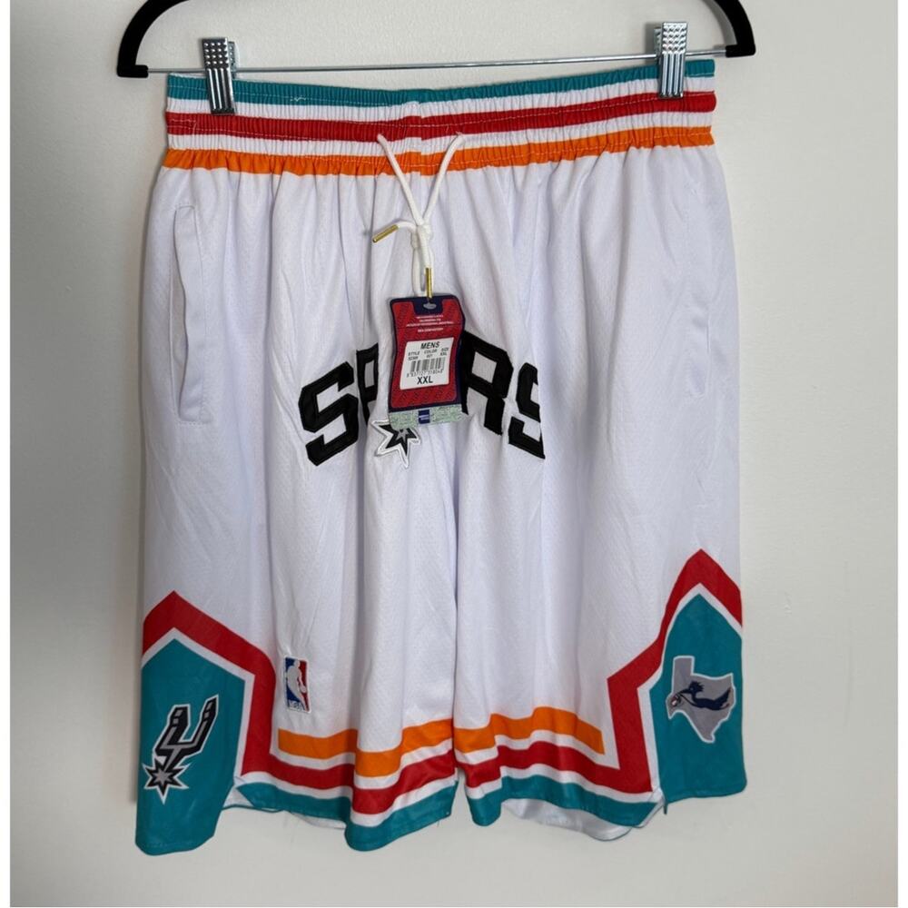 Just Don Spurs Basketball Shorts NWT size XXL